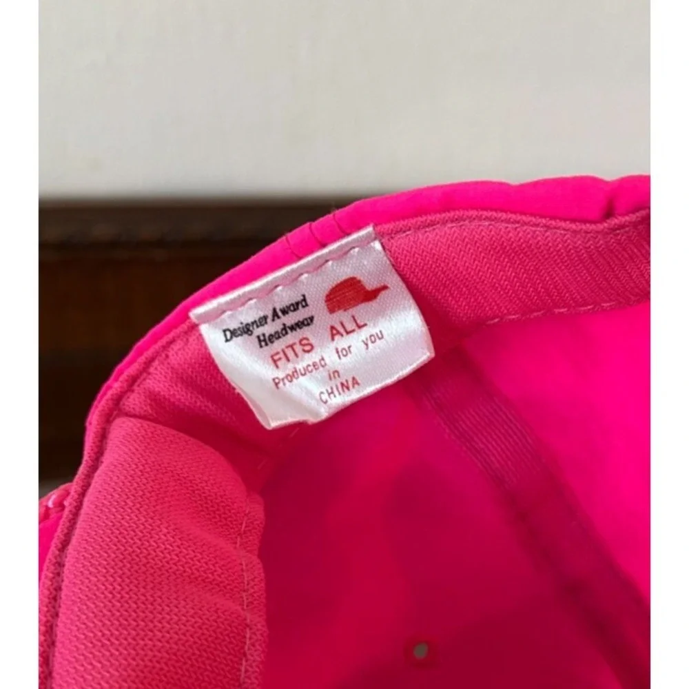 RARE Vintage 1990s Chiquita Junior Size Adult‎ Neon Pink Snapback Hat Cap MINT